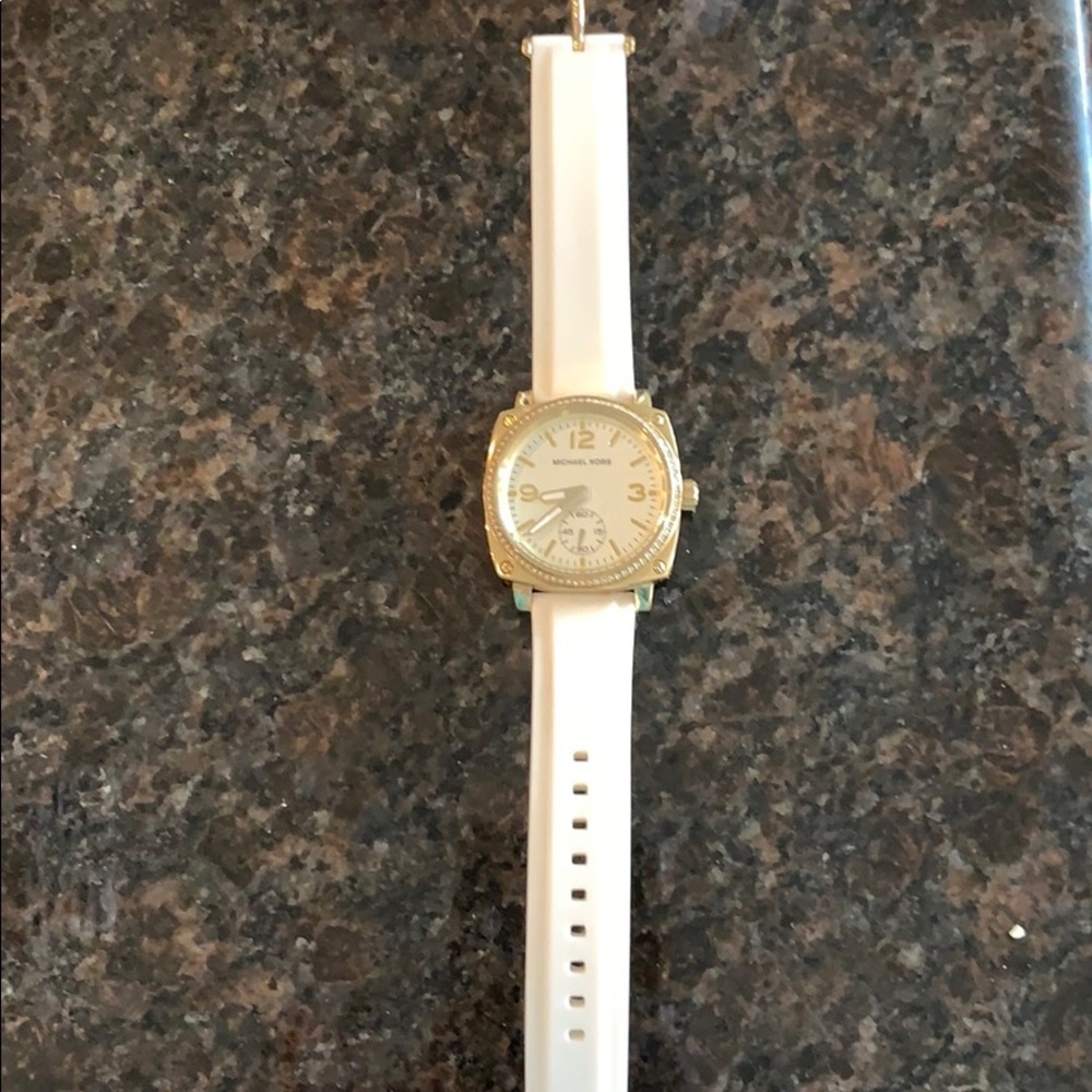 Michael Kors watch - white stretchy band
